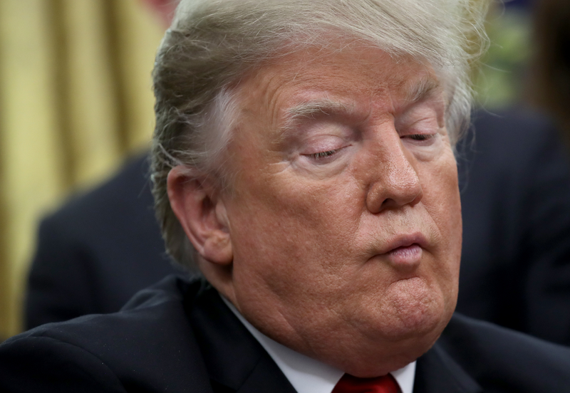 President and un-indicted co-conspirator Donald Trump in the White House on December 21, 2018
